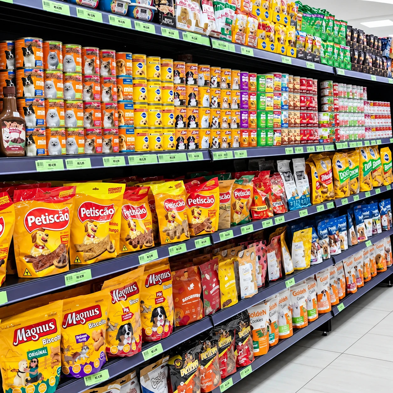 Setor de petiscos e snacks